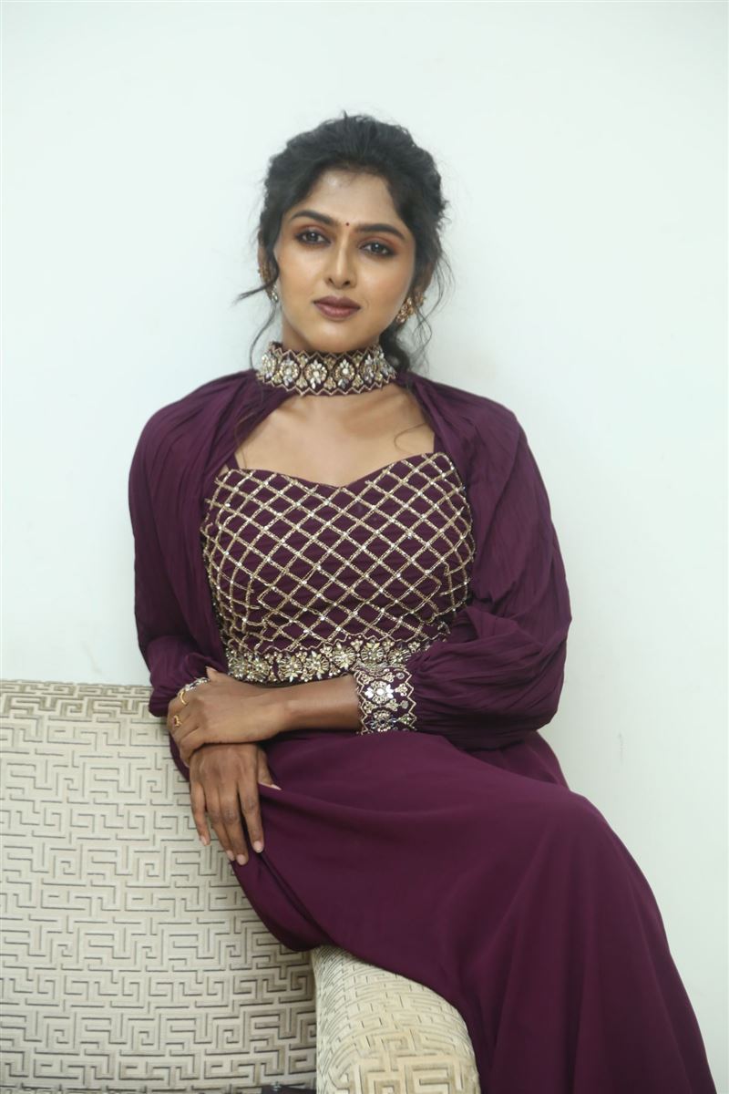 Telugu Actress Charishma Shreekar at Lakshmi Kataksham Movie Launch